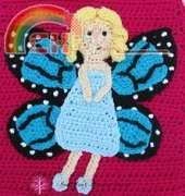 Knot Your Nanas Crochet - Teri Heathcote - Butterfly Fairy Applique