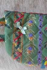 Trousse en tissu en forme de tasse + tiette