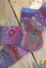 Ring-Toss Stash Busting Scrap Socks by Anne Carroll Gilmour/Wildwest Woolies-Free