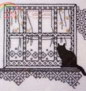Unknow Designer-Blackwork Cat N°4