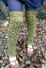 Tiny Pine Legwarmers by Sarah M. Goodwin