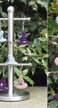 Crochet at Teris - Teri Hamilton - Pointy Hat Keychain - Free