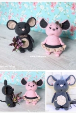 Unknow designer - Crochet mouse couple pattern - Translated - Free