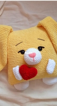 Toys by Hvatik - Ekaterina Khvatikova - Pillow Bunny