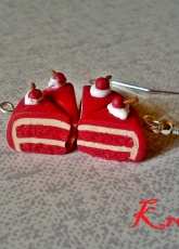 polymer clay  cherry cake