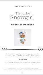 Oche Pots - Clare Cooper - Twig the Snowgirl