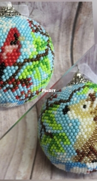 Fawn - Bead Ball Ornament by Ekaterina Kochkovskaya - Free