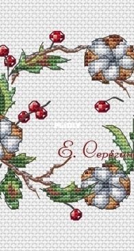 Cotton Wreath by Ekaterina Seryogina