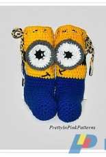 Always Pretty in Pink - Wanetta Cavanaugh - Minion Slipper Boots