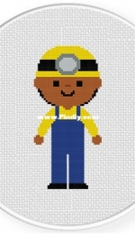 Daily Cross Stitch -   Miner Costume