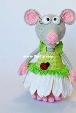 Diana Handmade - Diana Jorge Gonzalez - Mouse Flora the flower fairy - German