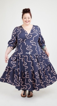 Cashmerette - Roseclair Dress - 1106- Sizes 12-32