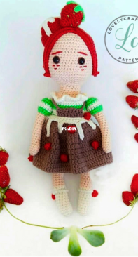 By Sedef -  Kedi Peri Atölyesi / Atölyeleri - Strawberry Fairy Girl - Spanish - Translated - Free