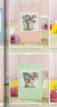 Bright Blooms - Bouquet Cards by Durene Jones from The World of Cross Stitching 179 PCS + XSD