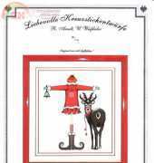 Liebevolle Kreuzstichentwürfe LKE W-40-10 - Lulu Belle zu Weihnachten, red