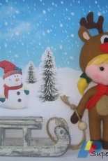 Super Skattig - Reindeer Girl  - Felt - Dutch
