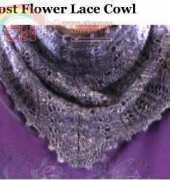 Frost Flower Lace Cowl by Esther Budd - Free