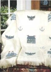 Cross-Eyed Cricket - Americana Afghan