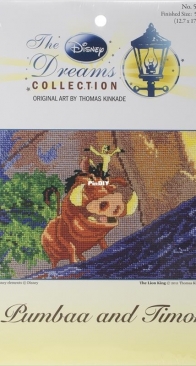 52557 Pumbaa and Timon Vignette 7x5 - The Disney Dreams Collection