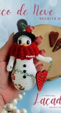 Oficina dos Amigurumis - Ana Júlia Ulmi - Snowman - Boneco de Neve - Portuguese - Free