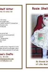 Rosie Shelf Sitter by Brenda Greenwalt- Lillie Maes Crafts-Free