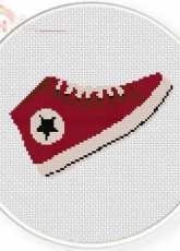 Daily Cross Stitch - Hip Red Sneakers