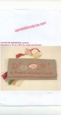 Carnet de Broderies - Coeurs de Broderie -