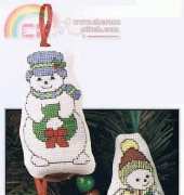 The Needlecraft Shop - Snowmen Ornaments - by Darlene Polarchic -