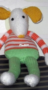 Knitting-mouse from book Phildar doudous-edition Marie Claire