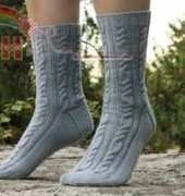 Ocean Mist Socks by Michelle Krause