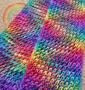 Spectacular Single Skein Scarf by Jo Haward