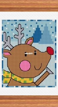 Cute Reindeer by Durene Jones - Free