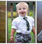 Necktie Pattern Newborn-2t by Lisa Jelle