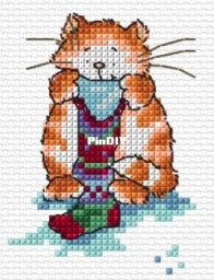 Sherry Lewis Kits SLKD13 Christmas Stocking - Waiting for Santa by Margaret Sherry PCS + XSD