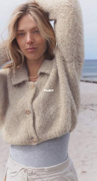 Design 17 Cardigan by Lana Grossa - Nordic Knits 2 - English