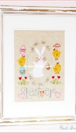 Red Brolly - Easter Sampler - Embroidery - Free