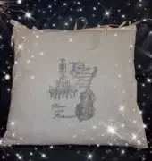 Music vintage pillow