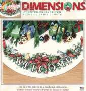 Dimensions 8764 Holiday Welcome Tree Skirt