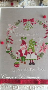 Cuore e batticuore- a wreath for two