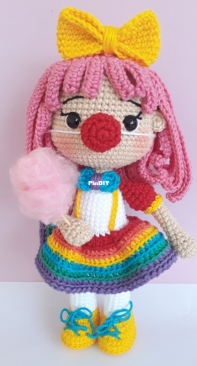Amor de Amigurumi - Caren Alessandra Kluska - Ping The Clowny - Palhacinha Ping - Portuguese