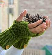 Crochet Dreams-Brooklyn Fingerless Mitts