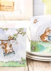 Bunny Cards by Margaret Sherry from Cross Stitch Crazy 203