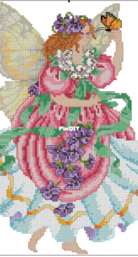 Flower Faerie by Barbara Baatz from American School of Needlework ASN 3633 XSD