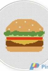 Daily Cross Stitch - Yummy Burger