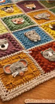 Kates Crochet Creation - Katy Mitchell  - Animal Kingdom Blanket