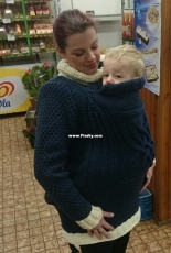 Baby wearing coat