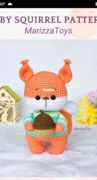 Marizza Toys - Lucy Marizza - Baby Squirrel