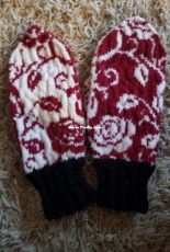 Rose Garden Mittens by Samantha Johnson-Free