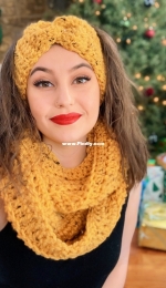 Mookingbird Crochet - Megan Mock - Mockingbird Infinity Scarf - Free