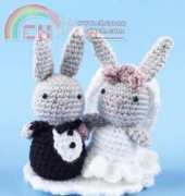 Lion Brand Yarn - Bunny Bride and Groom